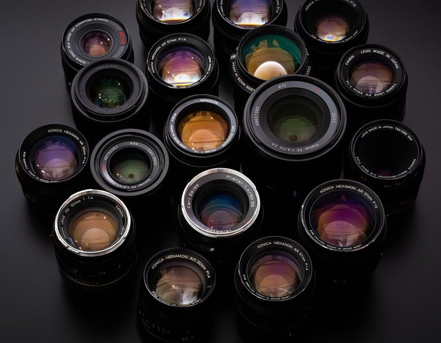 different kinds of camera lens